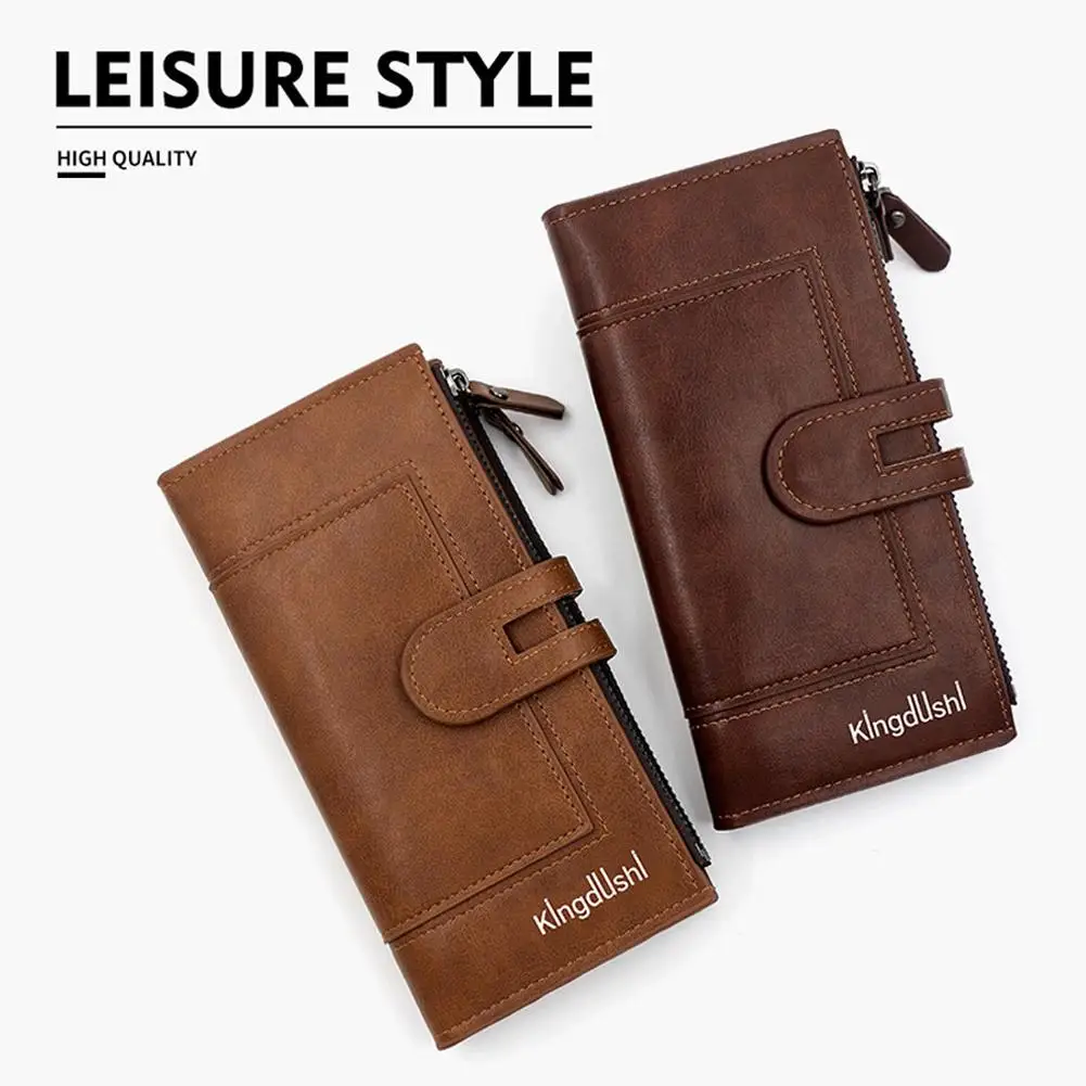 Luxury Fashion PU Leather Long Wallet Women's Slim Clutch Purse with Zipper Coin Pocket for Designer Style Elegant Daily Use