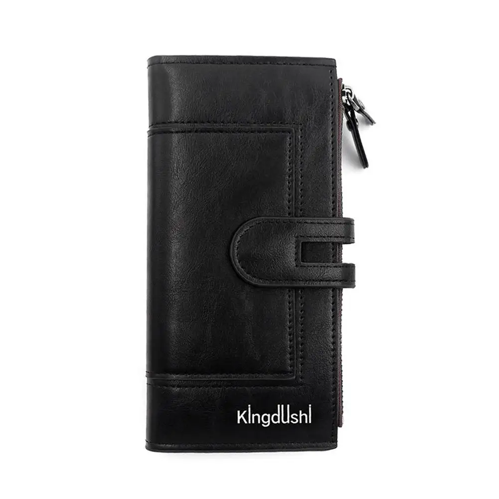 Luxury Fashion PU Leather Long Wallet Women's Slim Clutch Purse with Zipper Coin Pocket for Designer Style Elegant Daily Use