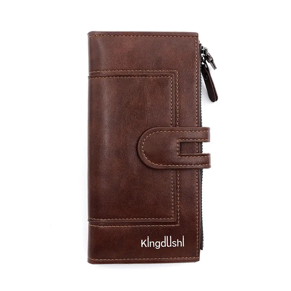 Luxury Fashion PU Leather Long Wallet Women's Slim Clutch Purse with Zipper Coin Pocket for Designer Style Elegant Daily Use