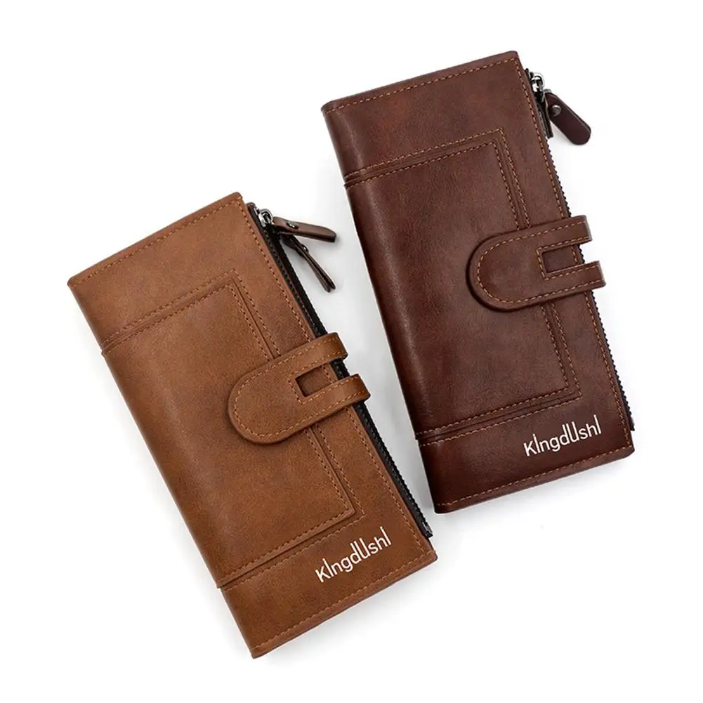 Luxury Fashion PU Leather Long Wallet Women's Slim Clutch Purse with Zipper Coin Pocket for Designer Style Elegant Daily Use