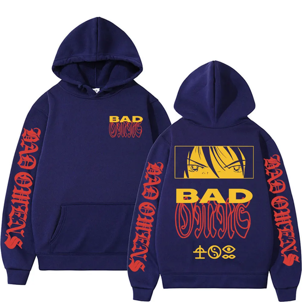 Bad Omen Band DYFL NA Tour 2026 Merch Hoodies Men's Clothes Harajuku Gothic Sweatshirt Autumn/Winter Casual Pullovers Streetwear