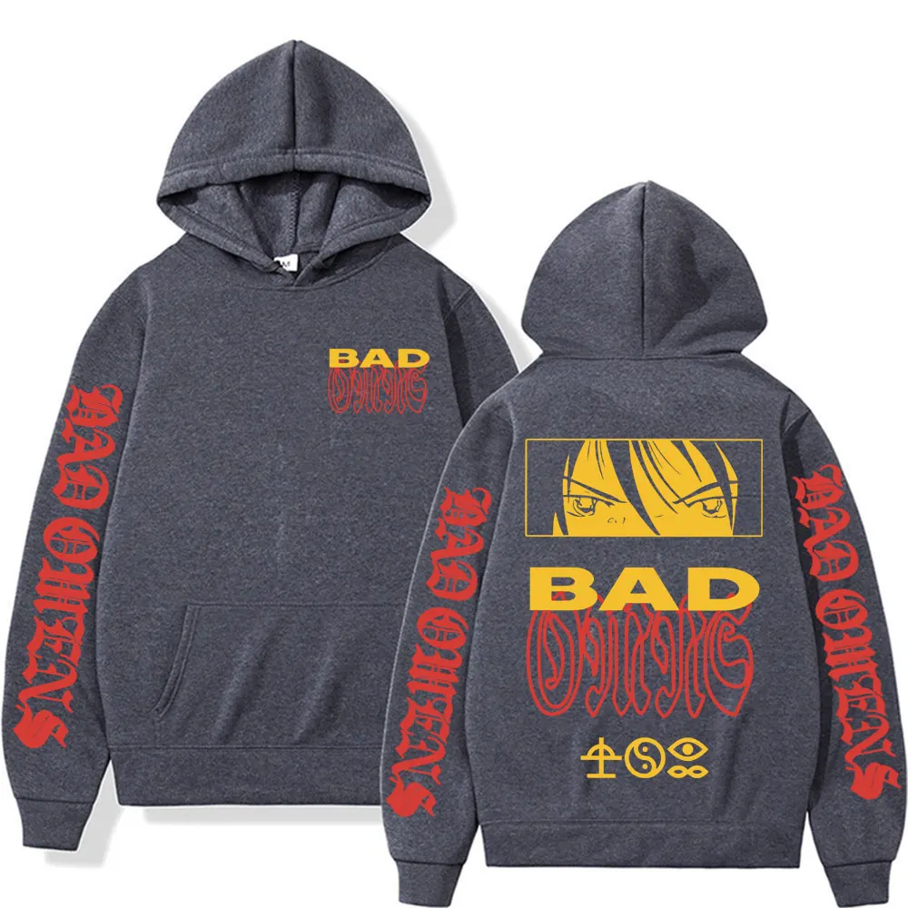 Bad Omen Band DYFL NA Tour 2026 Merch Hoodies Men's Clothes Harajuku Gothic Sweatshirt Autumn/Winter Casual Pullovers Streetwear