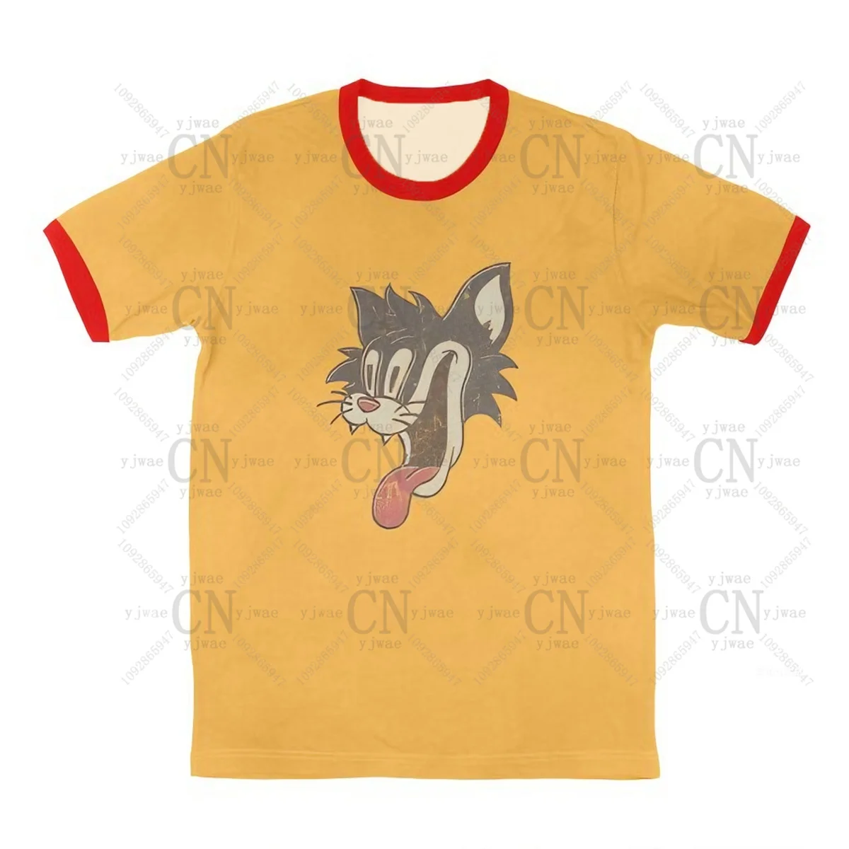 Crazy Cat Smiling Psycho T-Shirt Patrick Hockstetter Character T-Shirt High Quality Casual Tee Summer Men'S Women'S T-Shirts