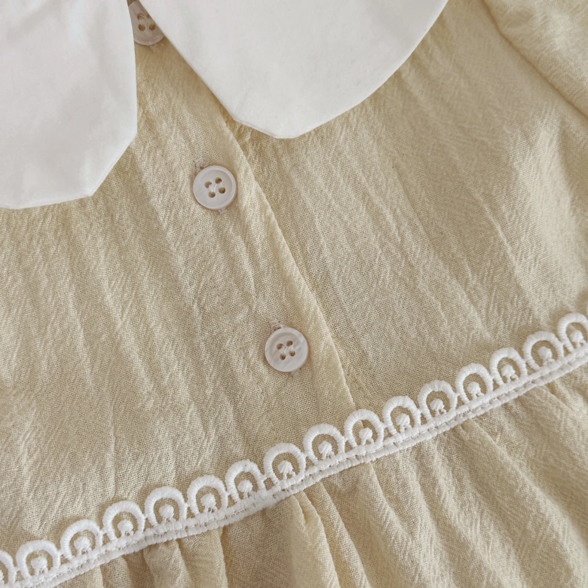 Summer New Girls Infant Floral Embroidery Dress Breathable Baby Princess Dress 0-3 Years Cute Short Sleeve Dress