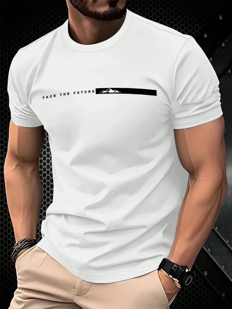 Simple Letter 3D Printed Sports Quick-dry Breatha MenT-Shirt Outdoor Street Harajuku Y2K Casual Fashion Summer Short Sleeve top