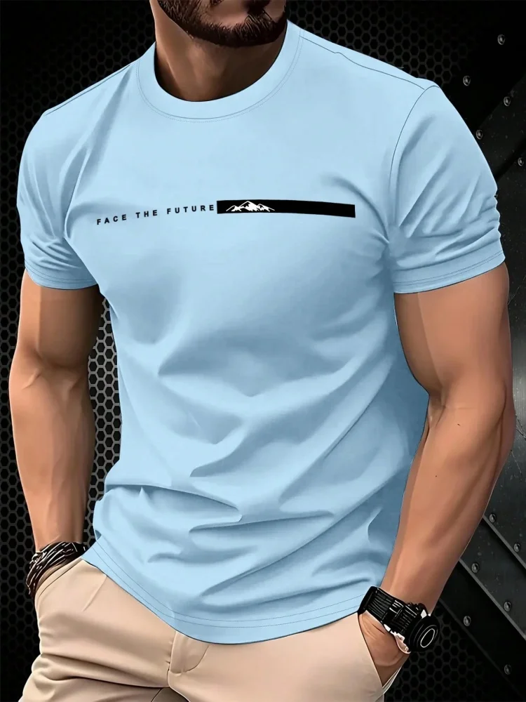 Simple Letter 3D Printed Sports Quick-dry Breatha MenT-Shirt Outdoor Street Harajuku Y2K Casual Fashion Summer Short Sleeve top