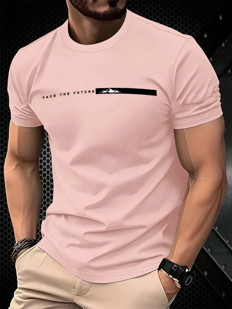 Simple Letter 3D Printed Sports Quick-dry Breatha MenT-Shirt Outdoor Street Harajuku Y2K Casual Fashion Summer Short Sleeve top