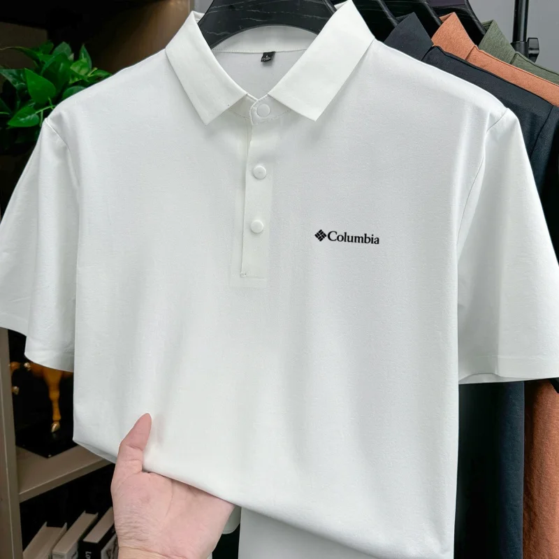 Bestselling Fashion Brand Summer New Designer Simple Letter Embroidered Breathable Polo Shirt Mens Exquisite and Comfortable Top