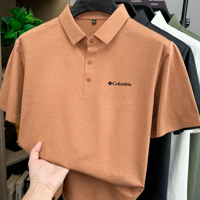 Bestselling Fashion Brand Summer New Designer Simple Letter Embroidered Breathable Polo Shirt Mens Exquisite and Comfortable Top