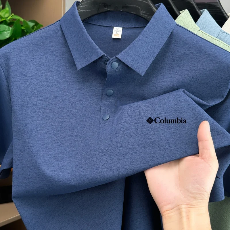 Bestselling Fashion Brand Summer New Designer Simple Letter Embroidered Breathable Polo Shirt Mens Exquisite and Comfortable Top