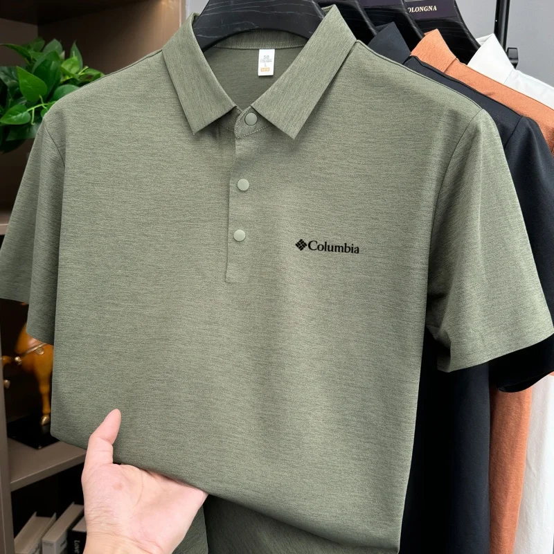 Bestselling Fashion Brand Summer New Designer Simple Letter Embroidered Breathable Polo Shirt Mens Exquisite and Comfortable Top
