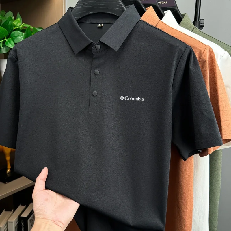 Bestselling Fashion Brand Summer New Designer Simple Letter Embroidered Breathable Polo Shirt Mens Exquisite and Comfortable Top