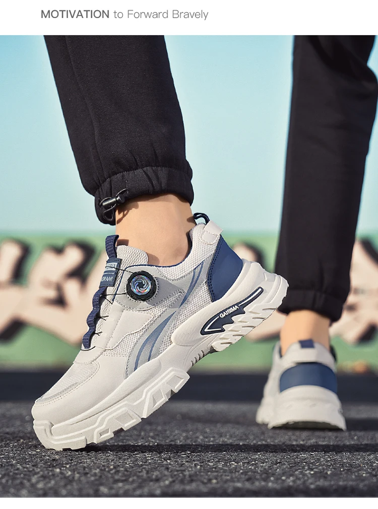 2026 Spring New Sports Shoes for Men, Thick-Soled Sports Korean Style Casual Dad Shoes, Breathable Low-Top Running Shoes, Versatile