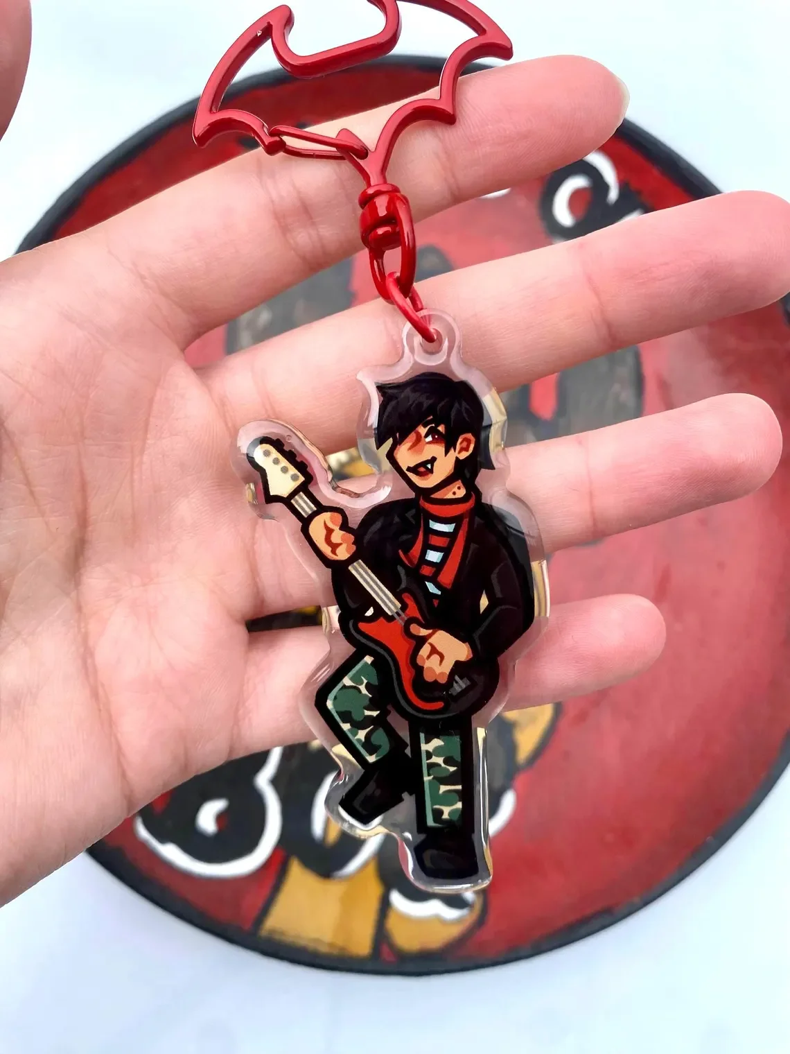 Fall out Boy 16 Candles Epoxy Resin Keychains Collectible Pendants Unisex Fandom Jewelry for Men And Women