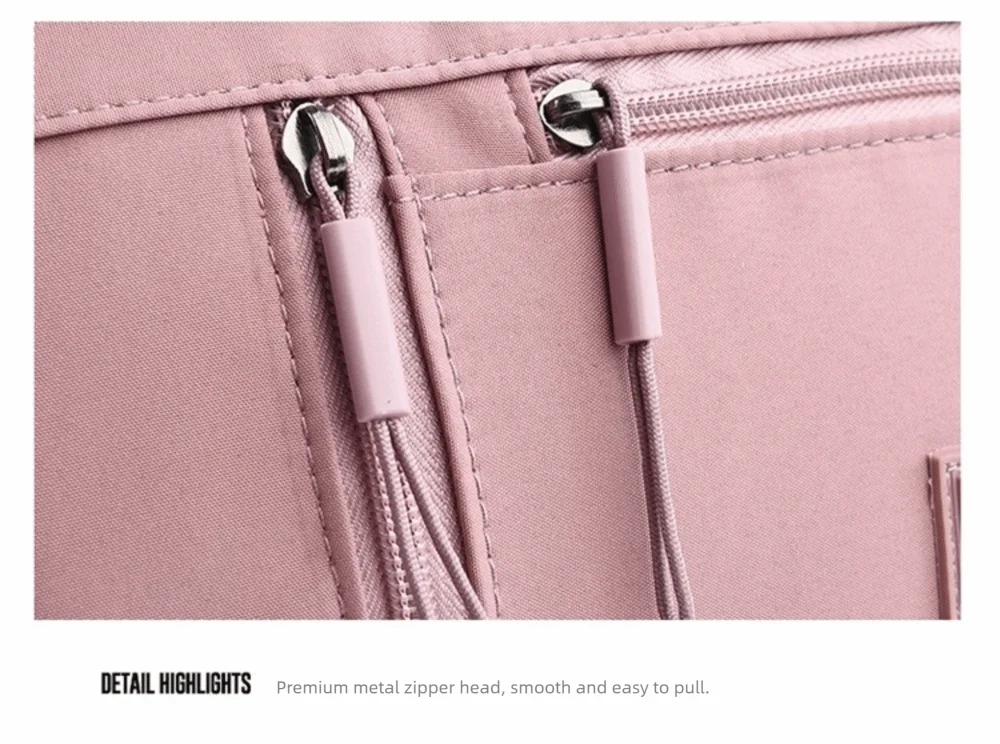 Fashion Multi-Pockets Crossbody Bag Waterproof Large Capacity Shoulder Bag Nylon Messenger Handbag Women