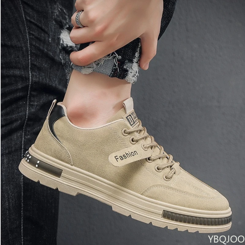 Large Size Spring Autumn New Breathable Lightweight and Casual Men's Shoes Outdoor Anti Slip and Wear-resistant Men's Work Shoes
