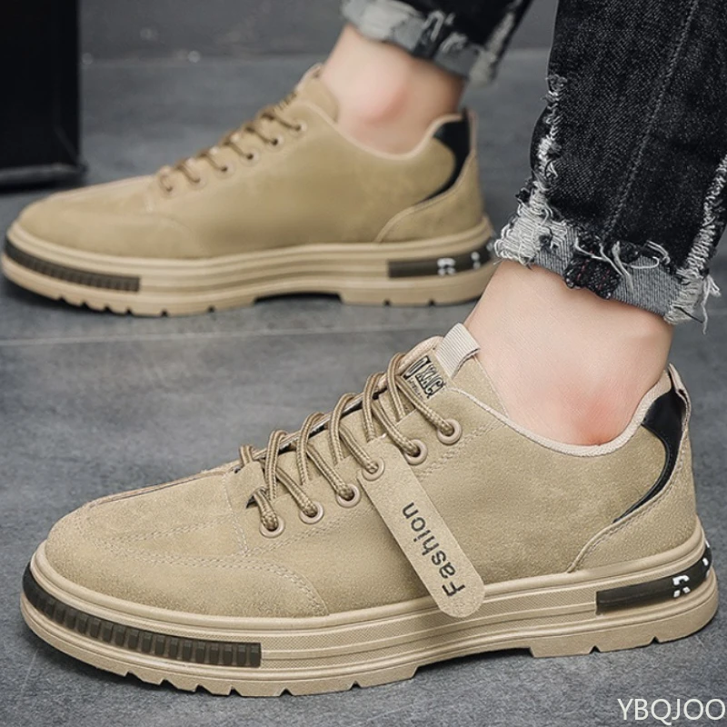 Large Size Spring Autumn New Breathable Lightweight and Casual Men's Shoes Outdoor Anti Slip and Wear-resistant Men's Work Shoes