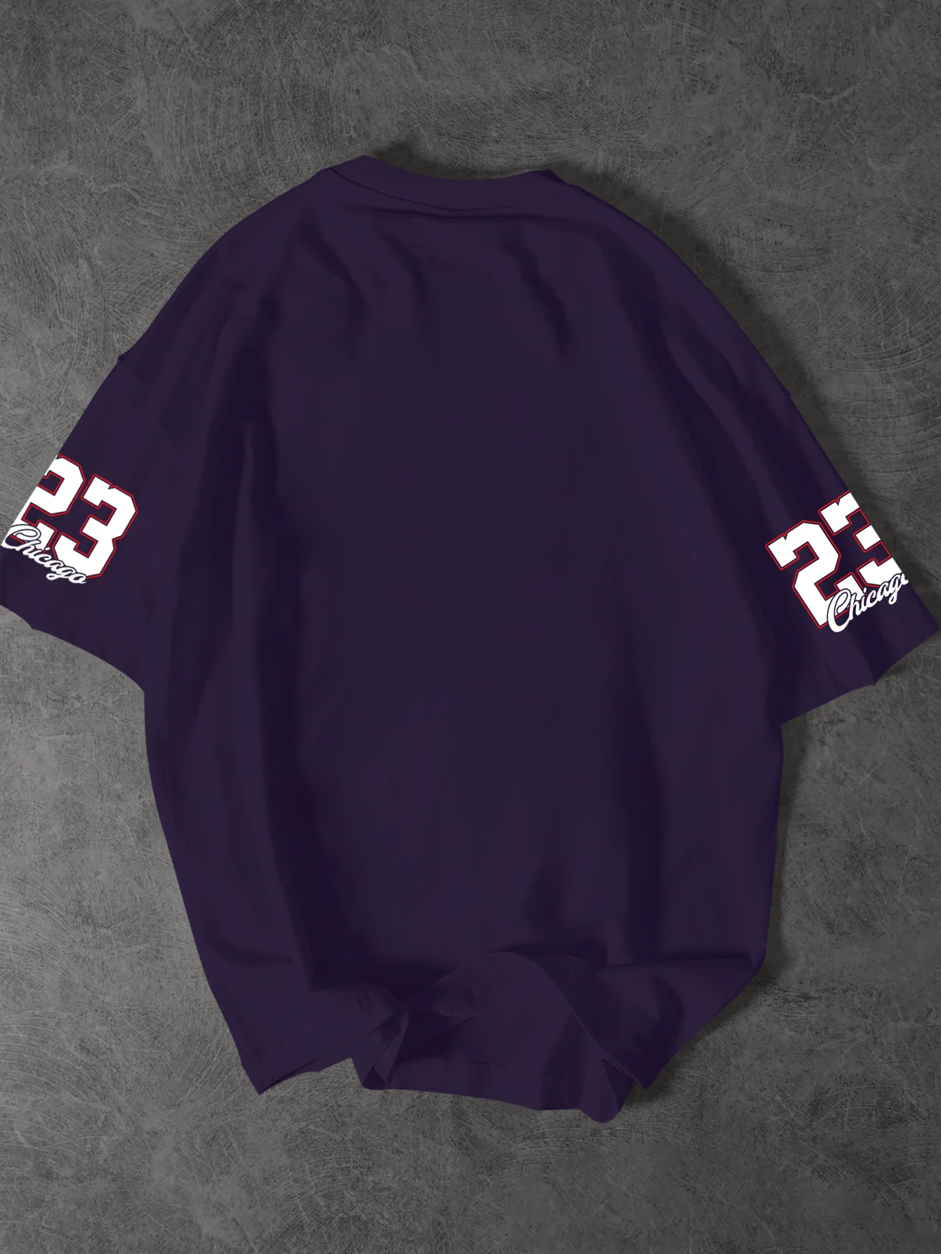 Gothic Chicago 23 Print Long Sleeve T Shirt Men Streetwear Hip Hop Cross Graphic Oversized Tee Casual Fashion Tops