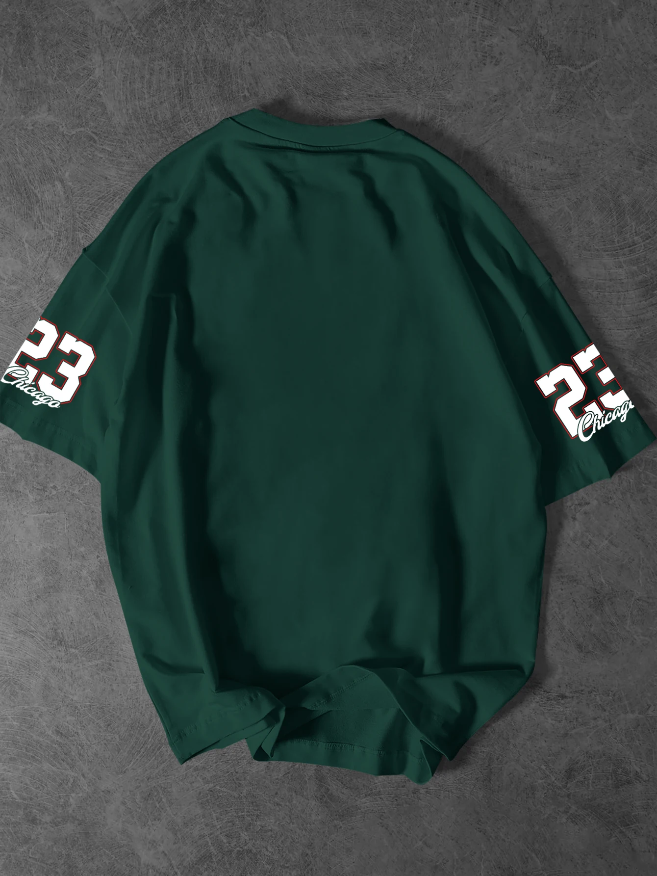Gothic Chicago 23 Print Long Sleeve T Shirt Men Streetwear Hip Hop Cross Graphic Oversized Tee Casual Fashion Tops