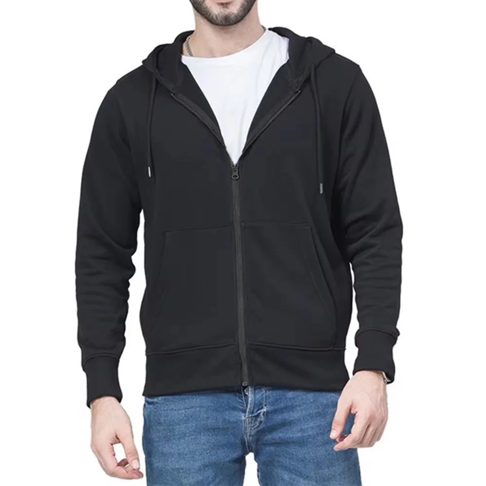 Men's and Women's Universal Warmth Trendy Zippered Hooded Sweatshirt - Fall/Winter Style - Men's - New Long-Sleeved Hooded Sport