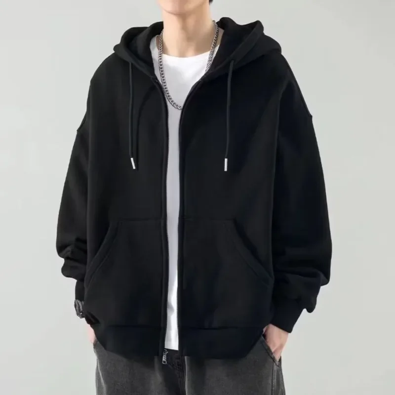 Men's and Women's Universal Warmth Trendy Zippered Hooded Sweatshirt - Fall/Winter Style - Men's - New Long-Sleeved Hooded Sport