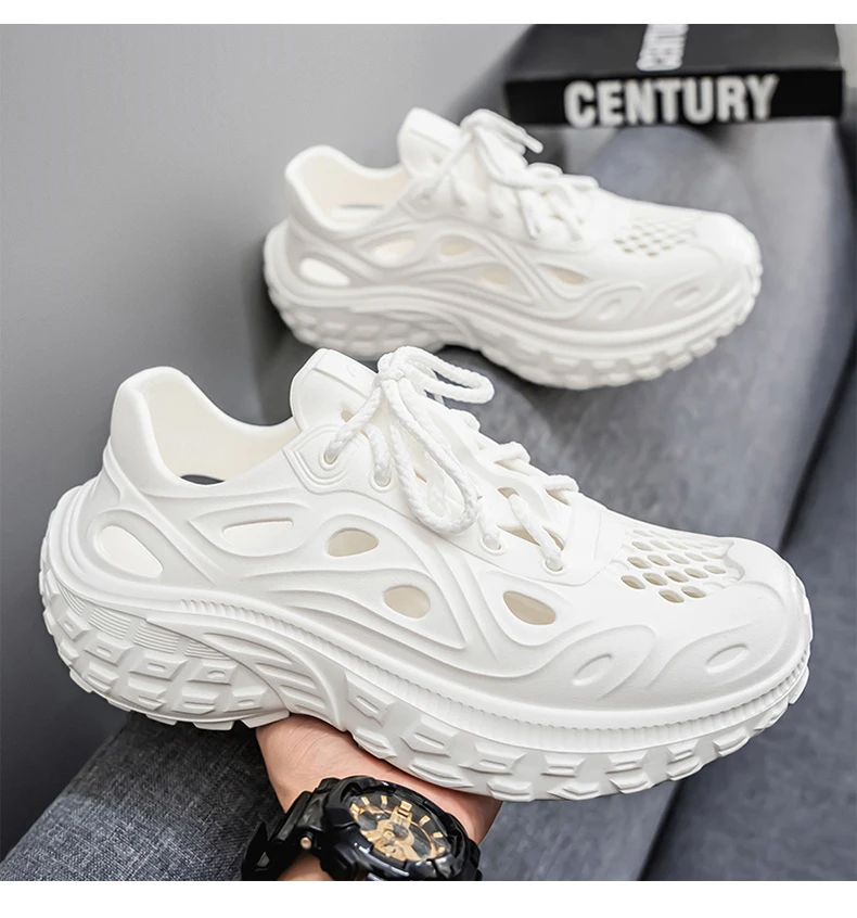 Sandals EVA Baotou Men's 2026 New Summer Fashion LoversSandals Outdoor Thick Bottom Hole Shoes Luxury Beach Men Garden Shoes