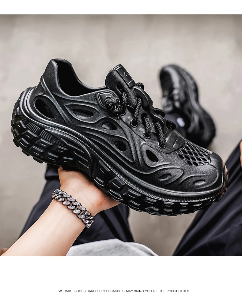 Sandals EVA Baotou Men's 2026 New Summer Fashion LoversSandals Outdoor Thick Bottom Hole Shoes Luxury Beach Men Garden Shoes