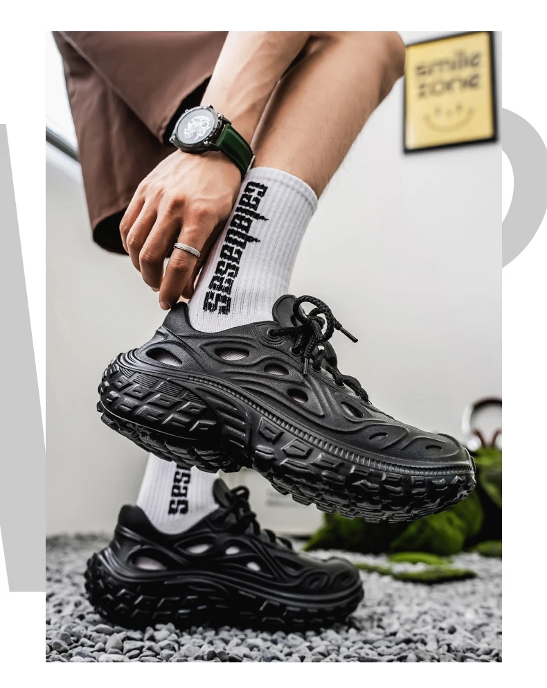 Sandals EVA Baotou Men's 2026 New Summer Fashion LoversSandals Outdoor Thick Bottom Hole Shoes Luxury Beach Men Garden Shoes