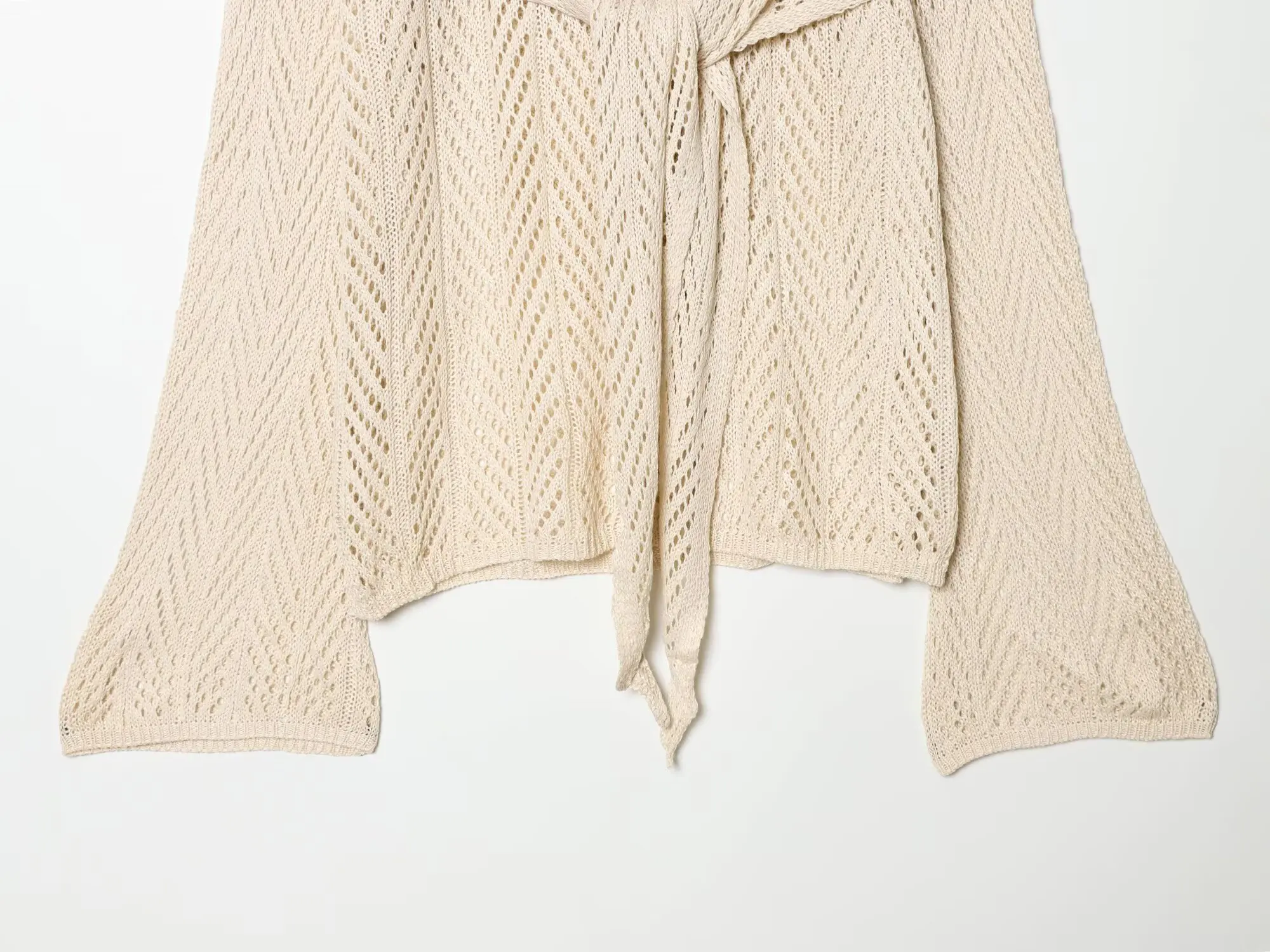 TAFAFXY 2026 Spring Women Sets Long Sleeve O-Neck Shawl Hollow-out Knitted Pullovers Loose Sweaters Midi Skirt Casual Suits
