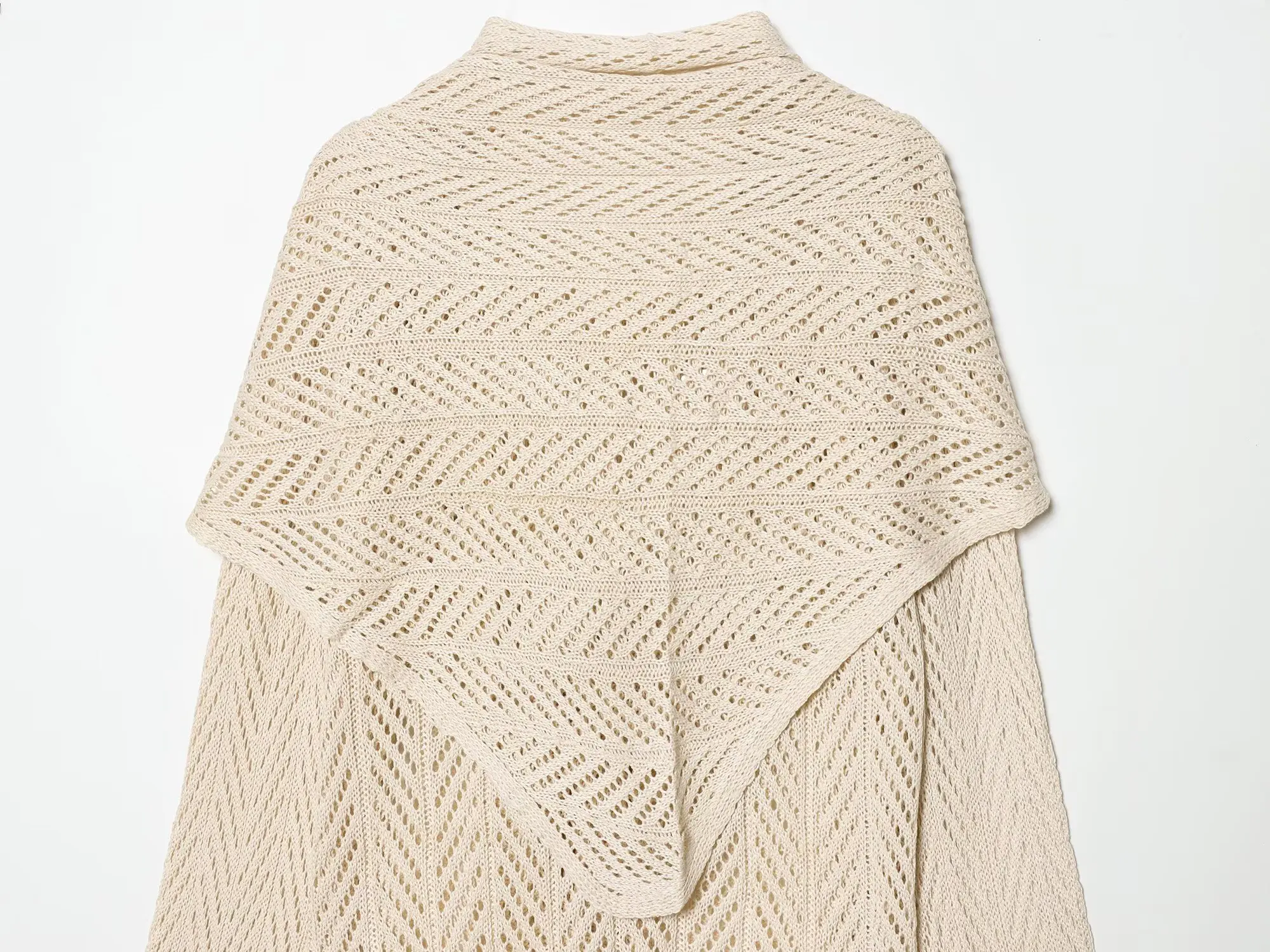 TAFAFXY 2026 Spring Women Sets Long Sleeve O-Neck Shawl Hollow-out Knitted Pullovers Loose Sweaters Midi Skirt Casual Suits