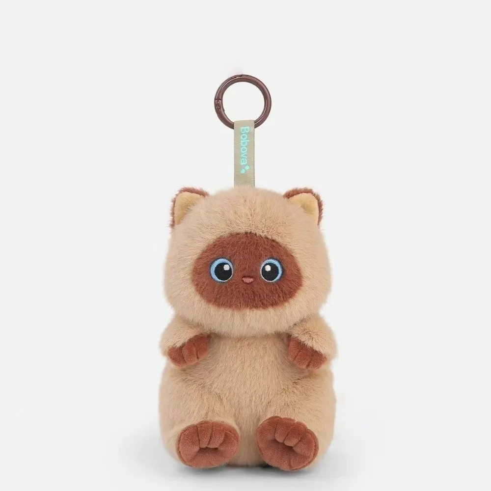 15cm Cute Cat Plush Keychain Black White Coffee Soft Stuffed Animal Bag Charm Pendant Cat Lover Birthday Gift