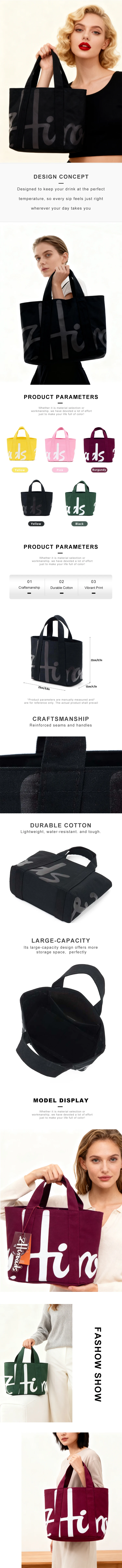 Fashion Brand Woman Bag Tote Bags Canvas Women's Small Handbag Cotton Bag