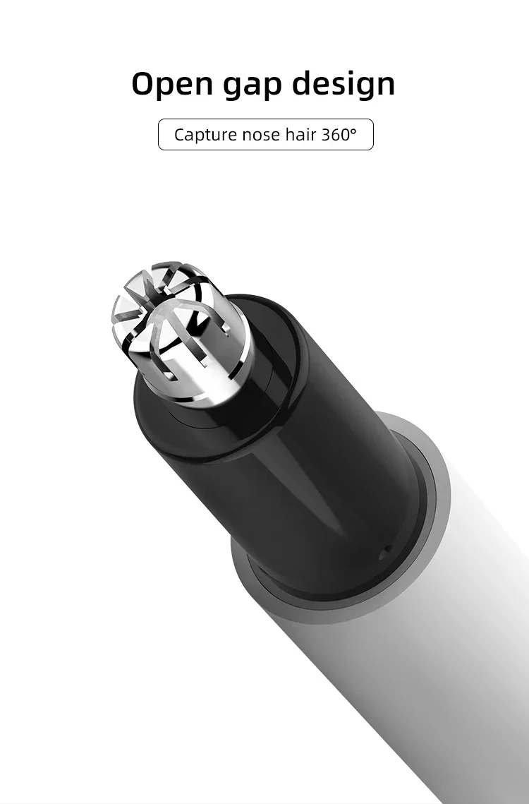 Huanxing HN3 Electric Mini Nose Hair Trimmers Portable Nose Ear Hair Shaver Clipper Waterproof Safe Removal Cleaner