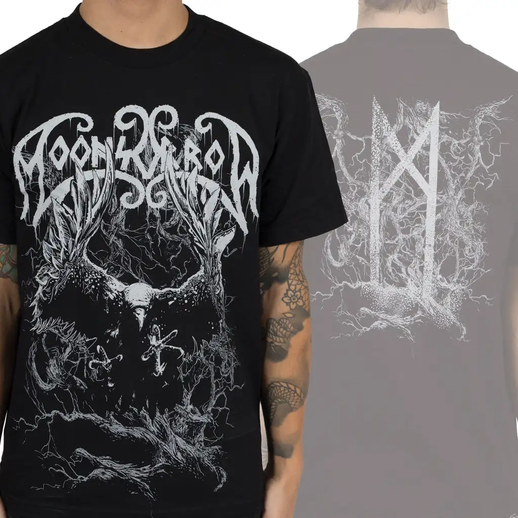 Moonsorrow Yggdrasil Tree Print Cotton T-Shirt Finnish Viking Folk Metal Band Unisex Short Sleeve Tee