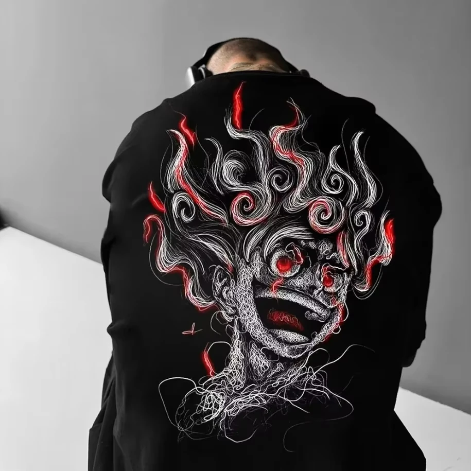 2026 New ONE PIECE Anime Peripheral Clothes Classic Comic T-Shirt Short Sleeve Crew Neck Summer Men's and Women's Couples