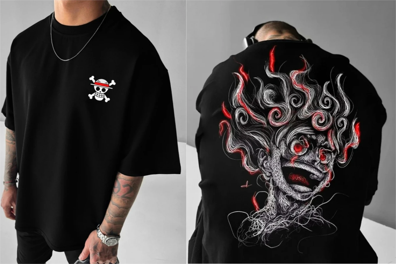 2026 New ONE PIECE Anime Peripheral Clothes Classic Comic T-Shirt Short Sleeve Crew Neck Summer Men's and Women's Couples
