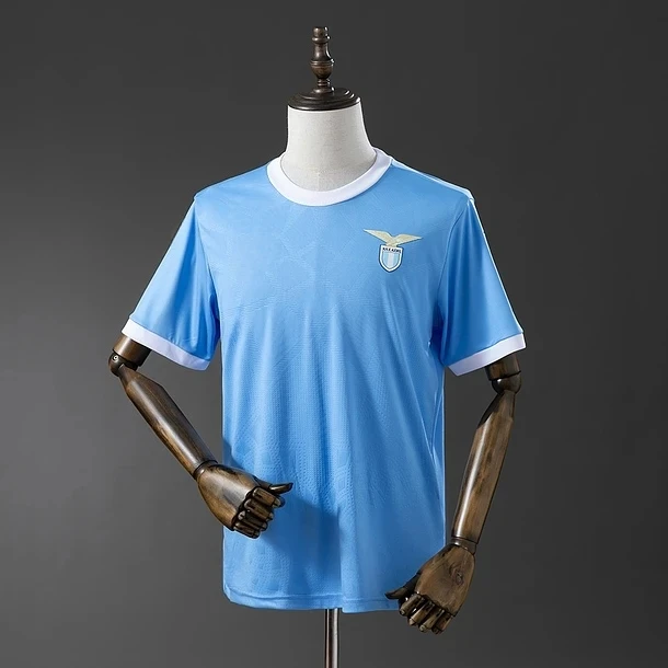 2026 New Lazio Team 2025-26 Season Home Jersey, Y2K Style, Breathable and Sweat-wicking Short-Sleeve Sports T-Shirt, Unisex
