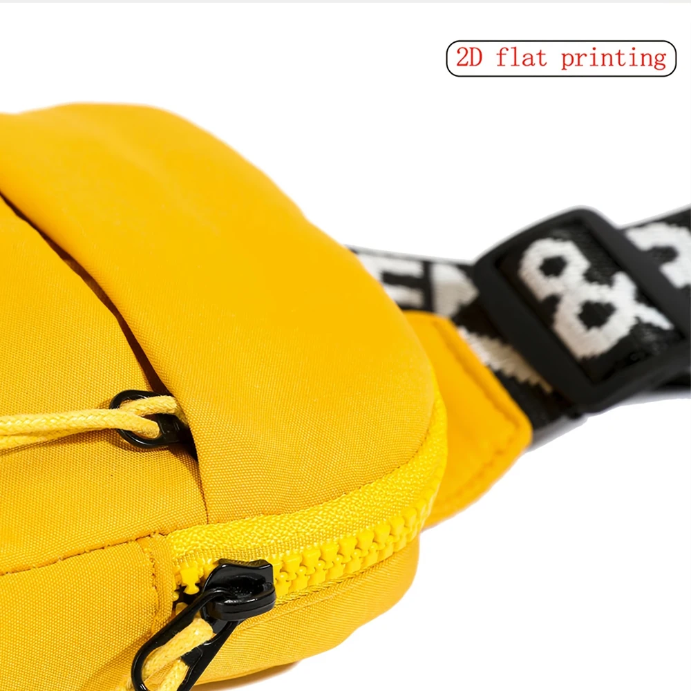 Men's Fashion Chest Bag Solid Color Music Boy 2D Print Suitable for Daily Commuting Outdoor Travel Mobile Bag Waist Bag
