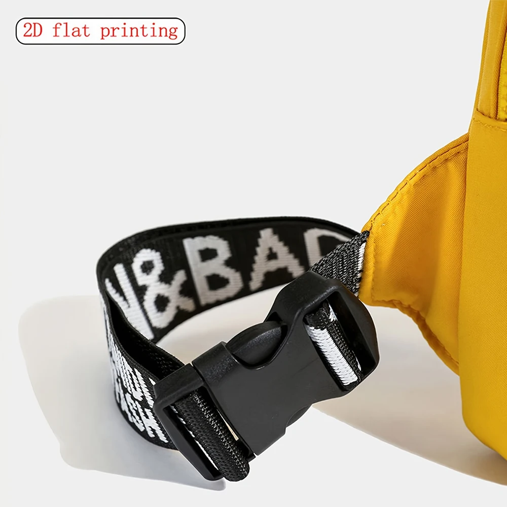 Men's Fashion Chest Bag Solid Color Music Boy 2D Print Suitable for Daily Commuting Outdoor Travel Mobile Bag Waist Bag