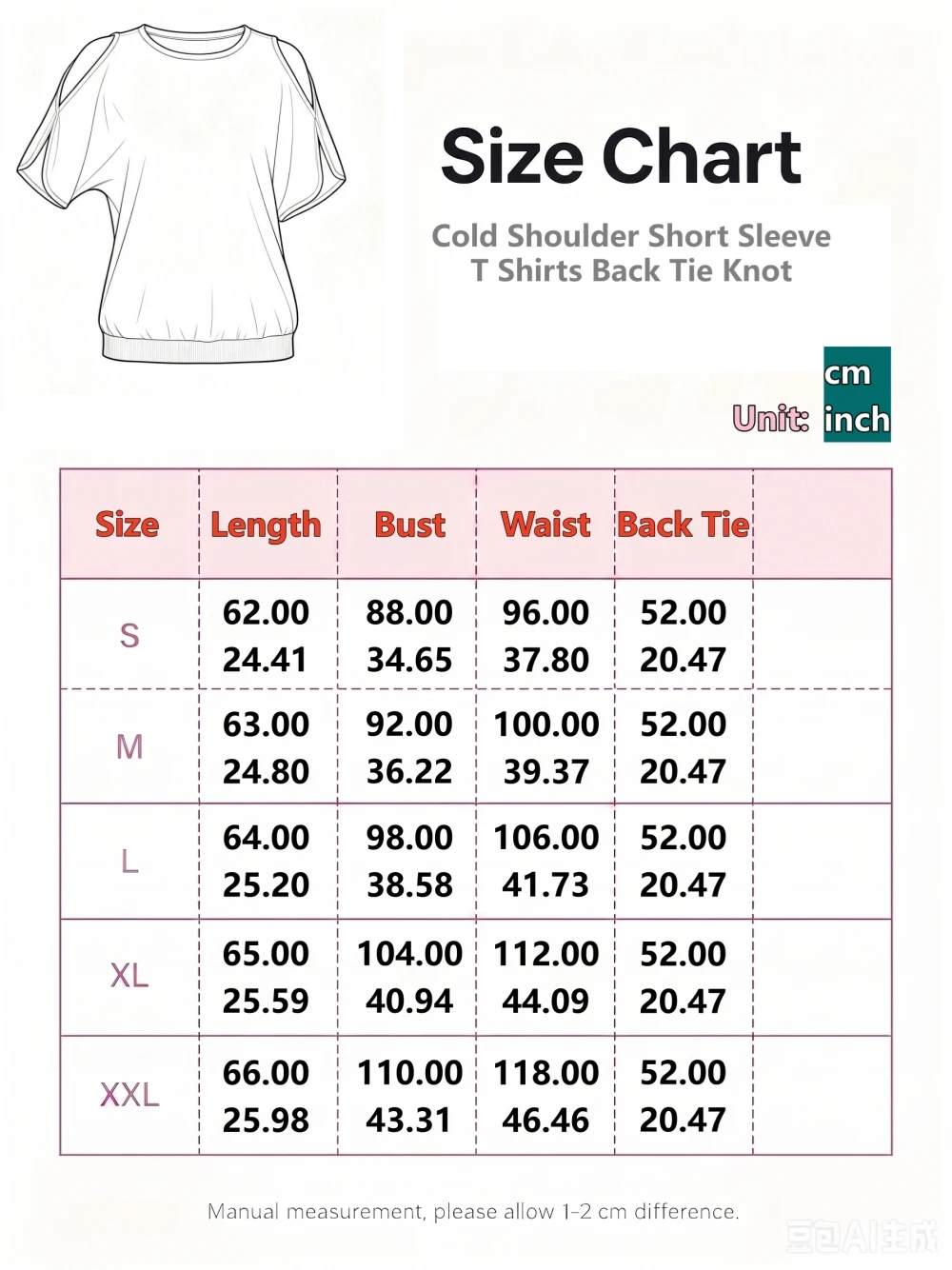 Women Cold Shoulder Short Sleeve T Shirts Back Tie Knot Loose Casual Solid White Blouse Summer Soft Tee Tops