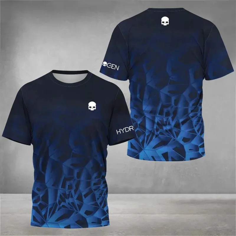 Skull Gradient Splash T-Shirt Men Women Sport Graphic Tee 3D Printing Summer Casual Fashion Streetwear Baseball Cap