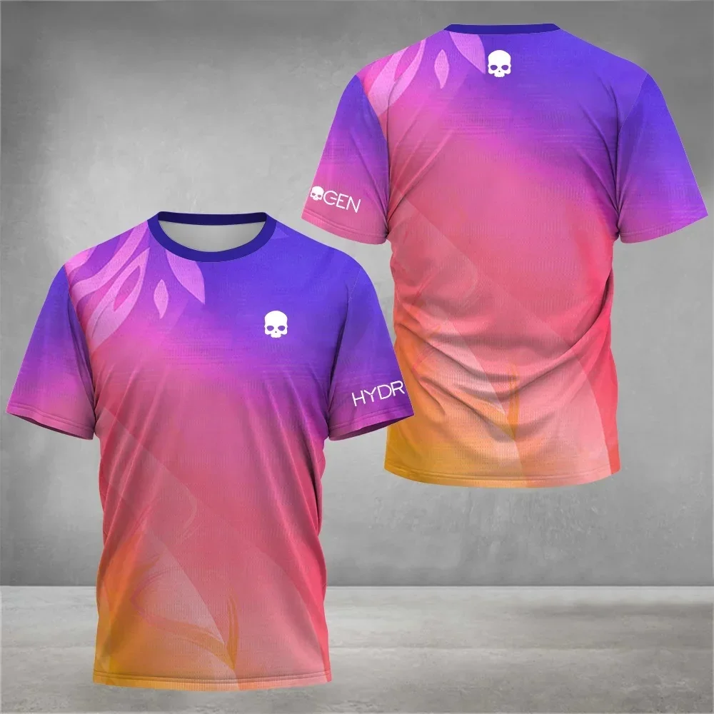 Skull Gradient Splash T-Shirt Men Women Sport Graphic Tee 3D Printing Summer Casual Fashion Streetwear Baseball Cap