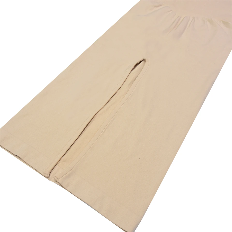 Wechery Plus Size Woman Clothing High Elasticity Abdominal Compression Slim Slip Dress Female Elegant Party Dresses