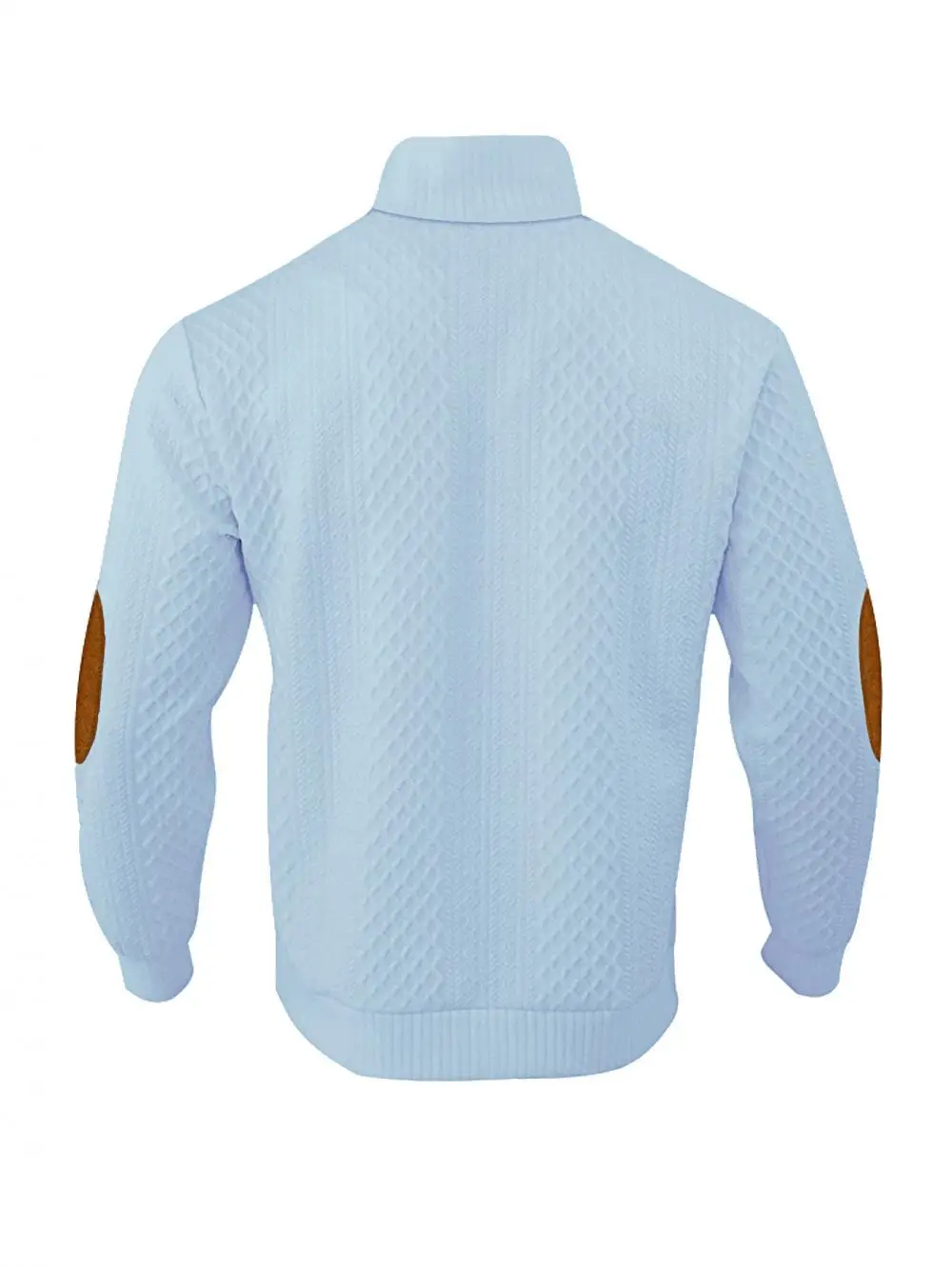 2026 Men's Spring and Autumn Hot Selling Fashionable Men's Casual Standing Collar Long Sleeved Jacquard Lapel Pullover Sweater
