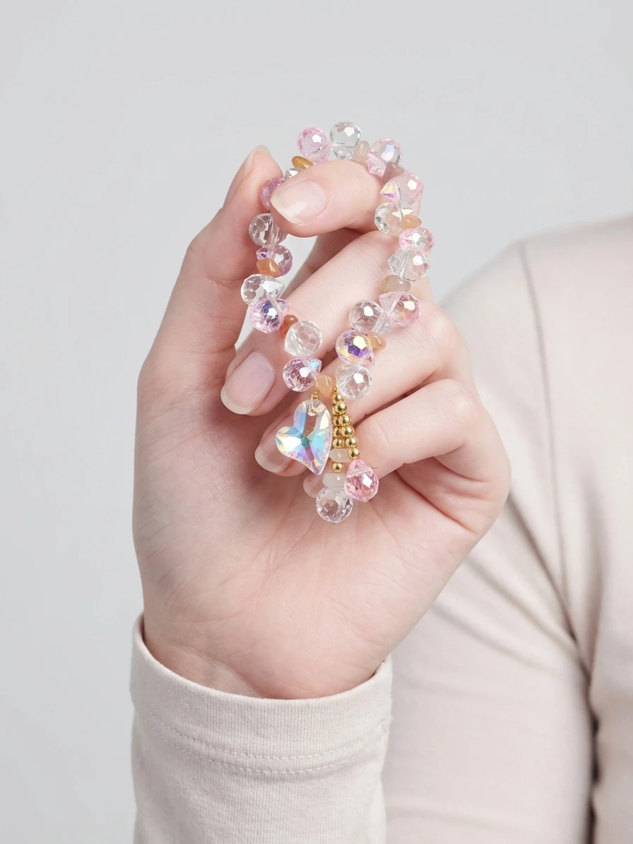 Designer Summer Fresh Crystal Bracelet for Women, Korean Fashion Light Luxury Bracelet, Gift for Best Friends, Wrist Accessory