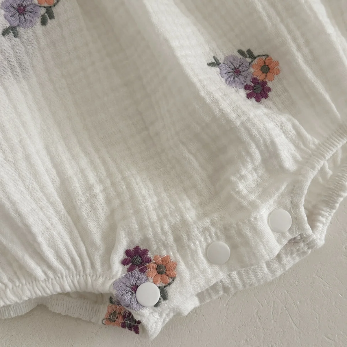 Baby Girl Clothing New Summer Newborn Baby Girl Romper Embroidered Flowers Cotton Toddler Baby Girls Jumpsuit 1-18M