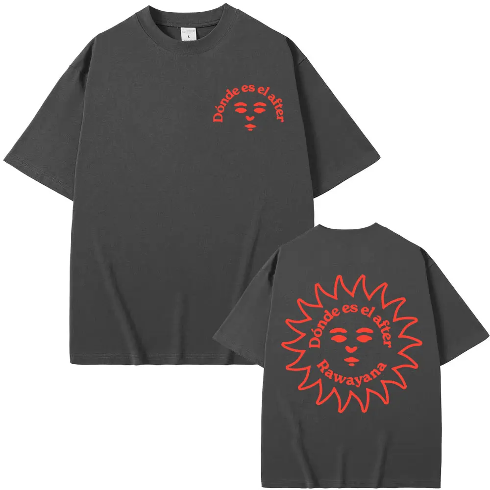 Rawayana Donde Es El After Album Print T-shirts Men's Clothes Fashion Hip Hop T Shirt High Quality Casual Short Sleeves T Shirts