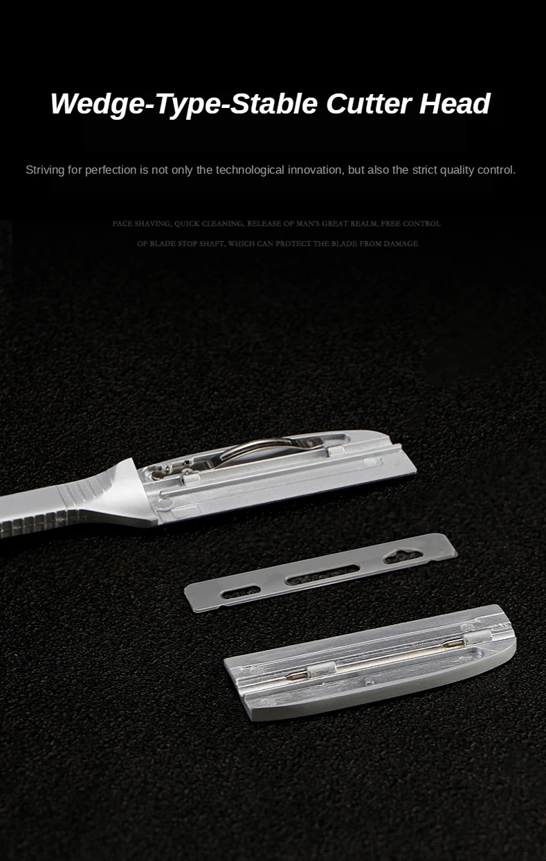 Japanese Manual Folding Hair Razor Holder Stainless Steel Shaving Eyebrow Knife for Feather Blade Hairdressing Tool