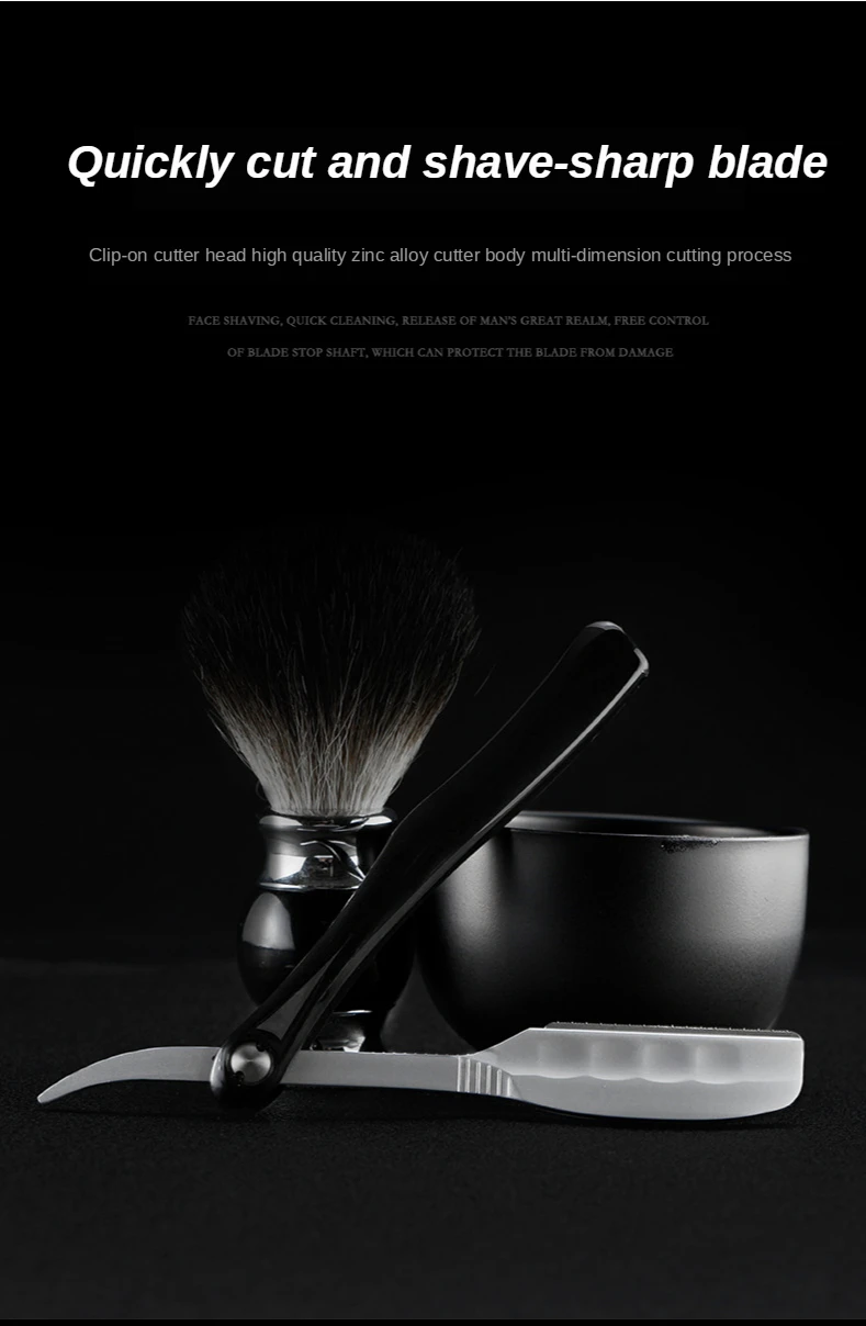 Japanese Manual Folding Hair Razor Holder Stainless Steel Shaving Eyebrow Knife for Feather Blade Hairdressing Tool