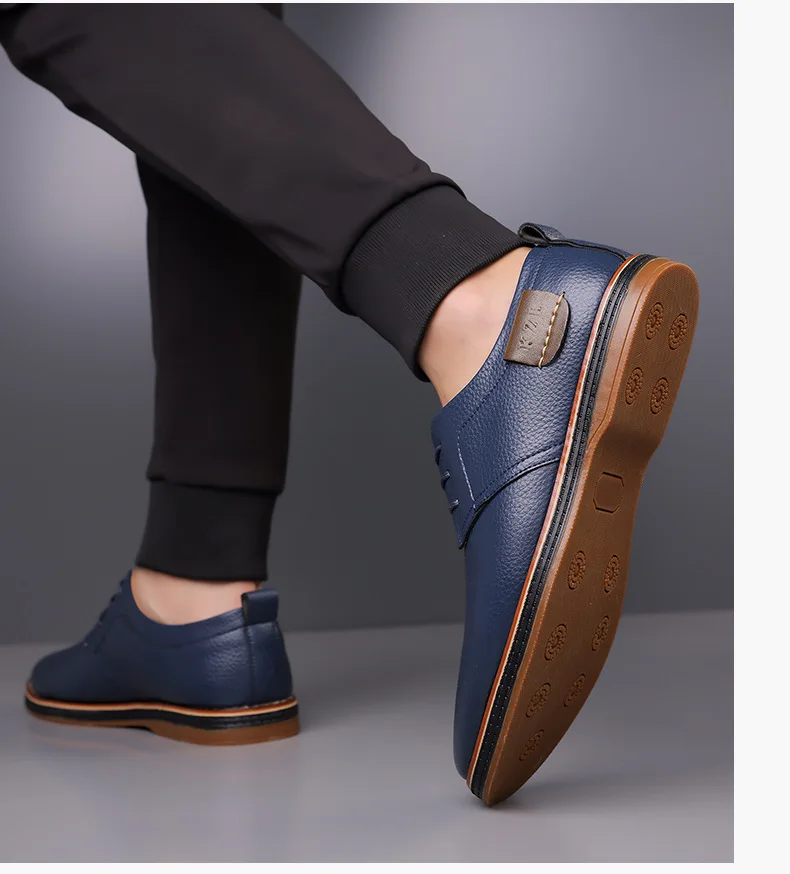 Men's Solid-Color Striped Business Formal Shoe Fashionable And Comfortable Oxford Shoe New Autumn Winter Casual Dress Party Shoe
